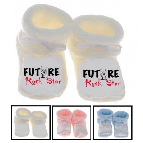 Chaussons de bébé futur carpiste comme papa