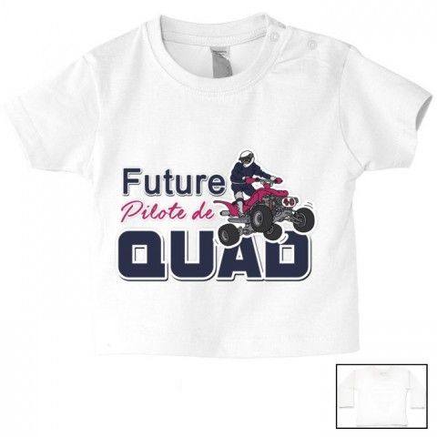 Tee-shirt de bébé futur pilote de rallye best