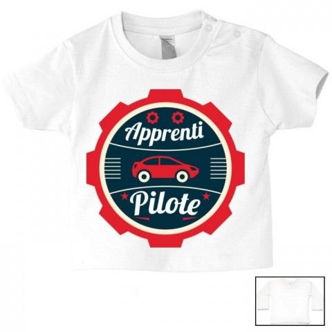 Tee-shirt de bébé futur pilote de rallye best