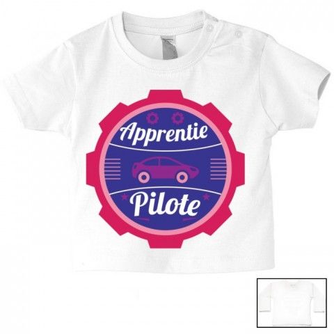 Tee-shirt de bébé futur pilote de rallye best