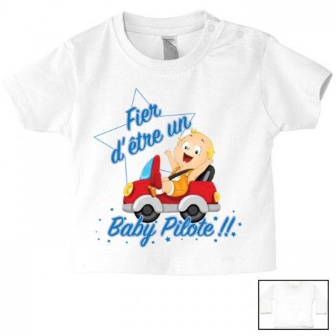 Tee-shirt de bébé futur pilote de rallye best