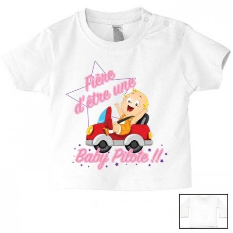 Tee-shirt de bébé futur pilote de rallye best