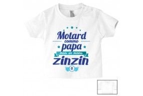 Tee-shirt de bébé futur carpiste comme papa