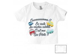 Tee-shirt de bébé futur carpiste comme papa