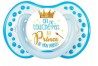 Tétine personnalisée Penguins bleue silicone