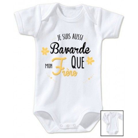 Body de bébé je suis le prince des râleurs la reine c’est mon frère 