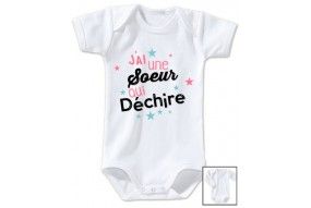 Body de bébé je suis le prince des râleurs la reine c’est ma sœur