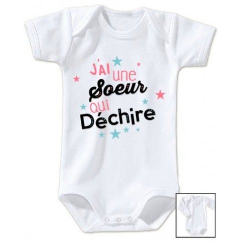 Body de bébé je suis le prince des râleurs la reine c’est ma sœur