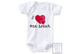 Body de bébé je suis le prince des râleurs la reine c’est ma sœur