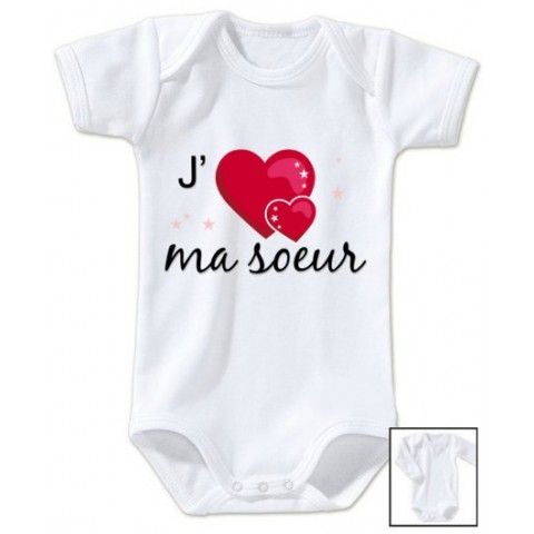 Body de bébé je suis le prince des râleurs la reine c’est ma sœur