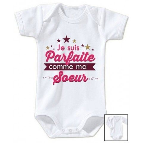 Body de bébé je suis le prince des râleurs la reine c’est ma sœur