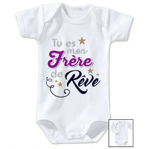 Body de bébé je suis le prince des râleurs la reine c’est ma sœur