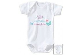 Body de bébé je suis le prince des râleurs la reine c’est mon frère 