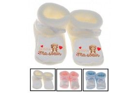 Chaussons de bébé j’aime ma sœur adorée fille