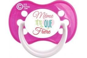 Tétine de bébé je suis le prince des râleurs la reine c'est ma sœur