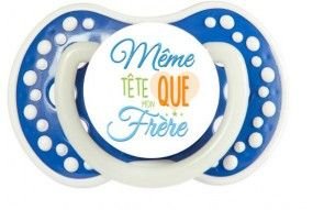 Tétine de bébé même tête que mon frère fantaisie garçon