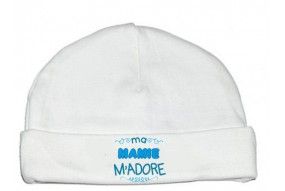 Bonnet de bébé ma mamie m’adore garçon