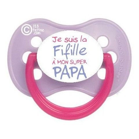 Tétine personnalisée Penguins bleue silicone