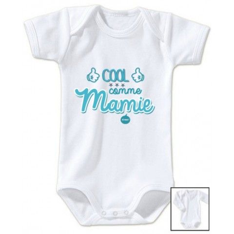 Body de bébé cool comme mamie garçon