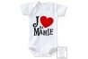 Body de bébé j’aime ma mamie cœur rouge