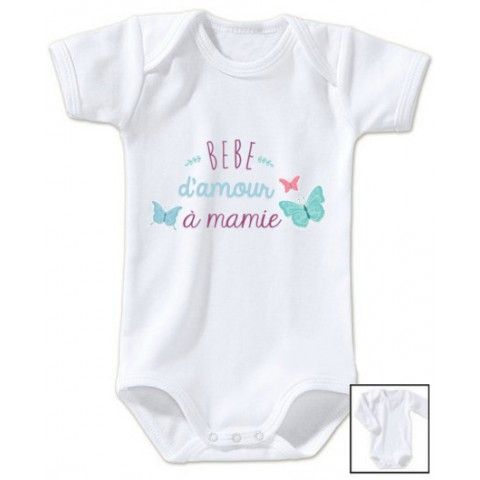 Body de bébé bébé d’amour à mamie