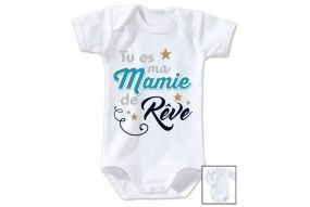 Body de bébé tu es ma mamie de rêve star garçon