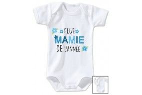 Body de bébé élue mamie de l’année garçon