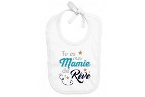 Bavoir de bébé tu es ma mamie de rêve star garçon