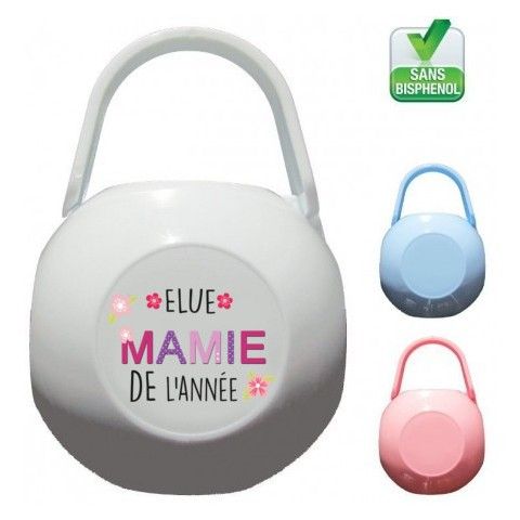 Boite à tétine élue mamie de l’année fille