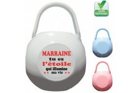 Boite à tétine marraine tu es l’étoile qui illumine ma vie