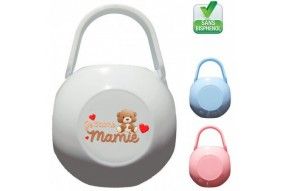 Boite à tétine je t’aime mamie nounours marron