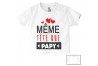 Tee-shirt de bébé même tête que papy