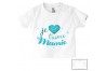 Tee-shirt de bébé je t’aime mamie cristal garçon