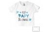 Tee-shirt de bébé élu papy de l’année garçon