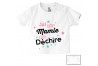 Tee-shirt de bébé j’ai une mamie qui déchire étoiles fille