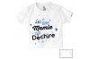 Tee-shirt de bébé j’ai une mamie qui déchire étoiles garçon