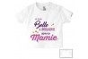 Tee-shirt de bébé je suis belle et intelligente comme mamie