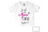 Tee-shirt de bébé tu es ma mamie de rêve fille