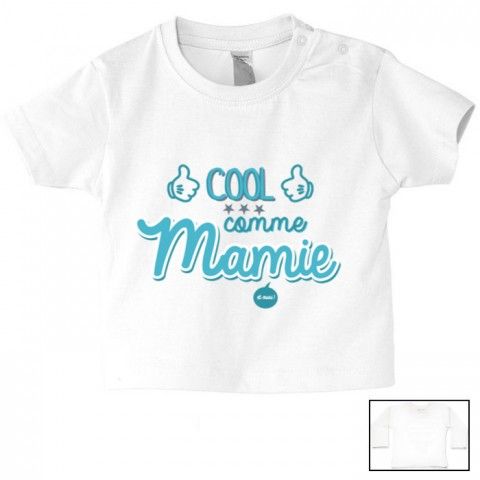 Tee-shirt de bébé cool comme mamie garçon