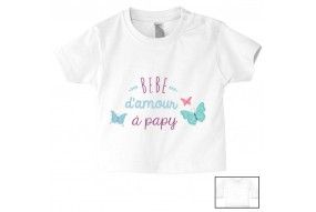 Tee-shirt de bébé bébé d’amour à papy