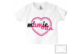 Tee-shirt de bébé  mamie d’amour