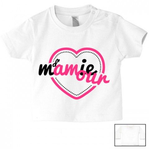 Tee-shirt de bébé  mamie d’amour