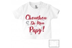 Tee-shirt de bébé chouchou de mon papy