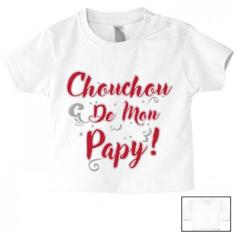 Tee-shirt de bébé chouchou de mon papy