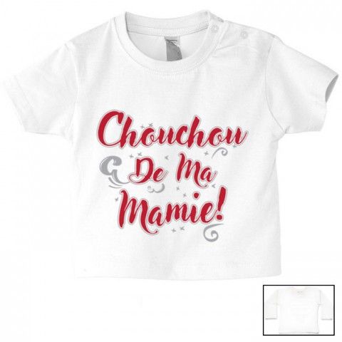 Tee-shirt de bébé chouchou de ma mamie