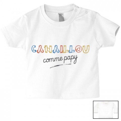 Tee-shirt de bébé canaillou comme papy