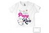 Tee-shirt de bébé tu es mon papy de rêve star fille