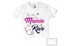 Tee-shirt de bébé tu es ma mamie de rêve star fille