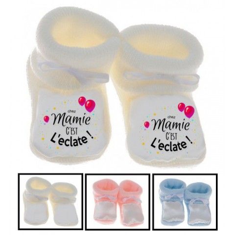 Chaussons de bébé chez mamie c’est l’éclate