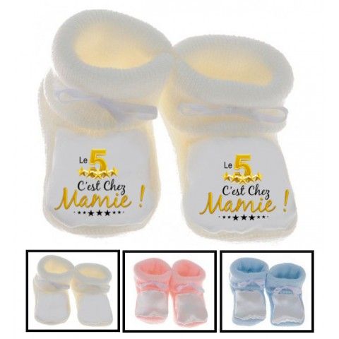 Chaussons de bébé le 5 étoiles c’est chez mamie